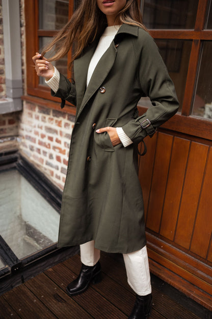 Image of Dames Double-Breasted Trenchcoat
