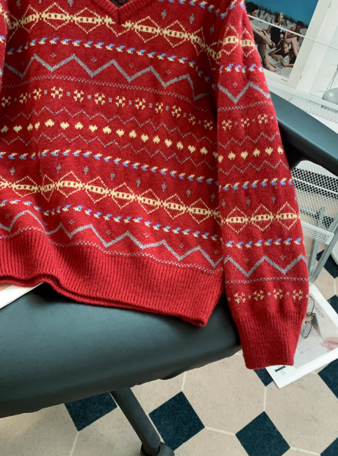 Image of Dames Fair Isle Sweater met Lange Mouwen