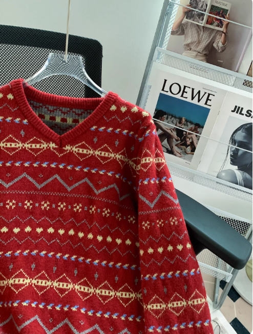 Image of Dames Fair Isle Sweater met Lange Mouwen