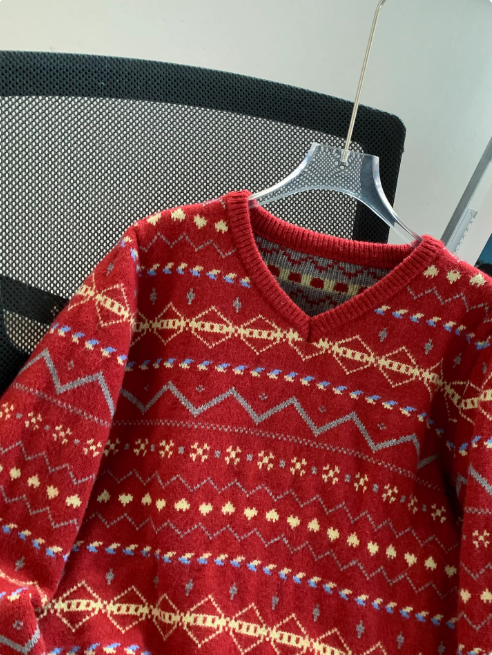 Image of Dames Fair Isle Sweater met Lange Mouwen