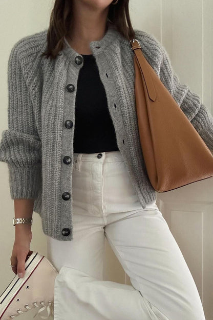 Image of Dames Gebreid Vest met Knopen