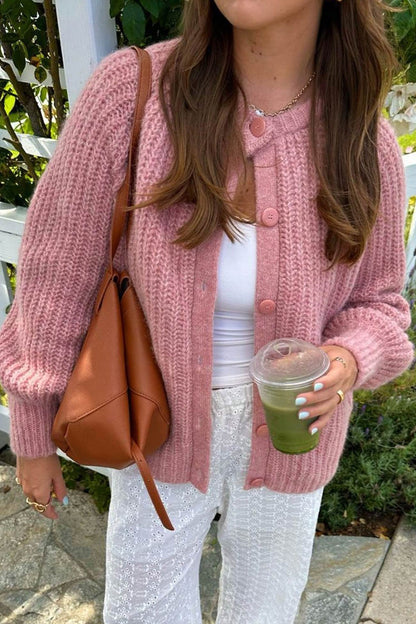 Image of Dames Gebreid Vest met Knopen