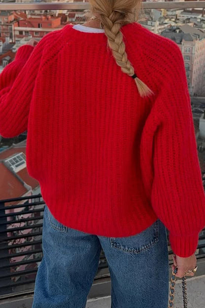 Image of Dames Gebreid Vest met Knopen