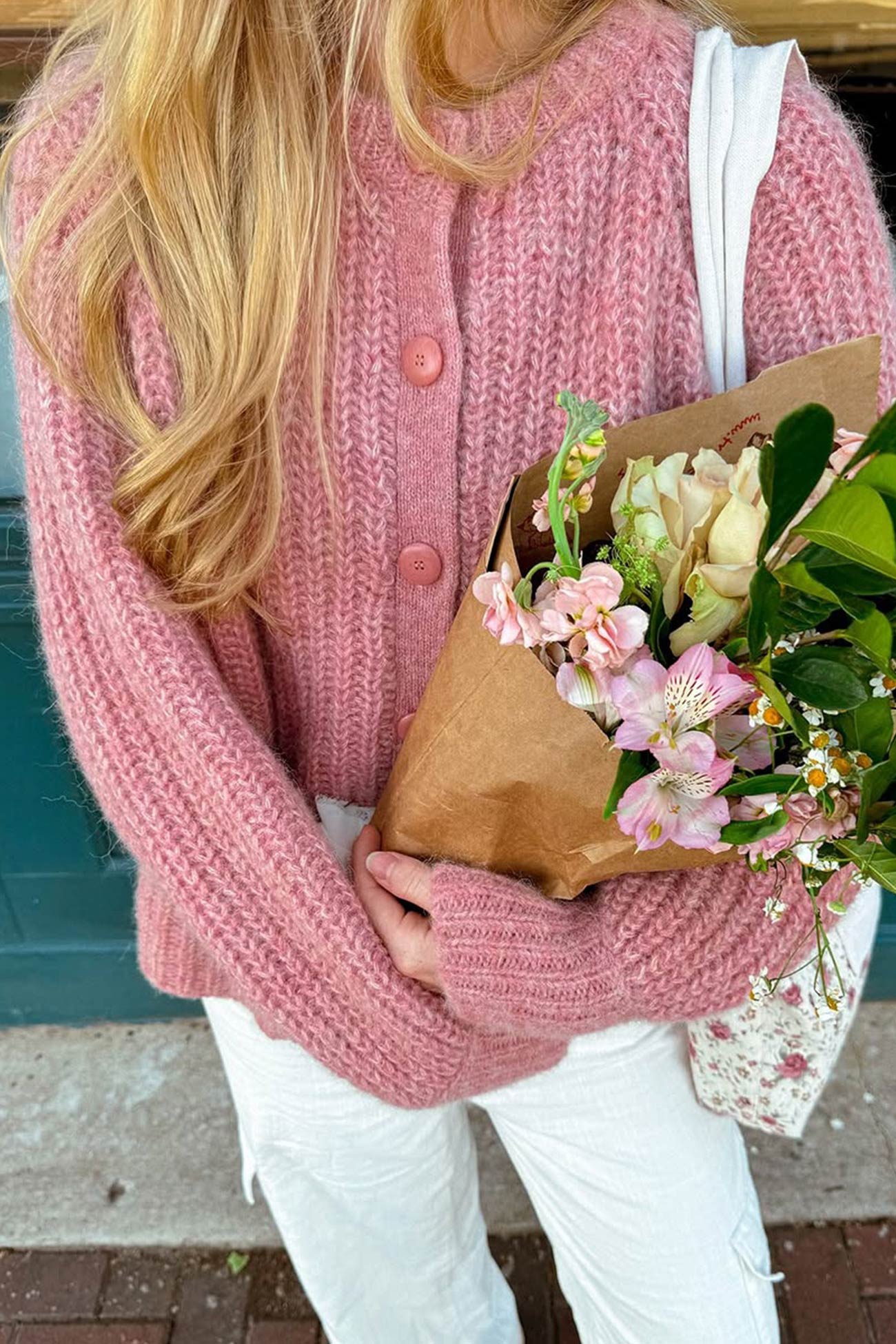 Image of Dames Gebreid Vest met Knopen