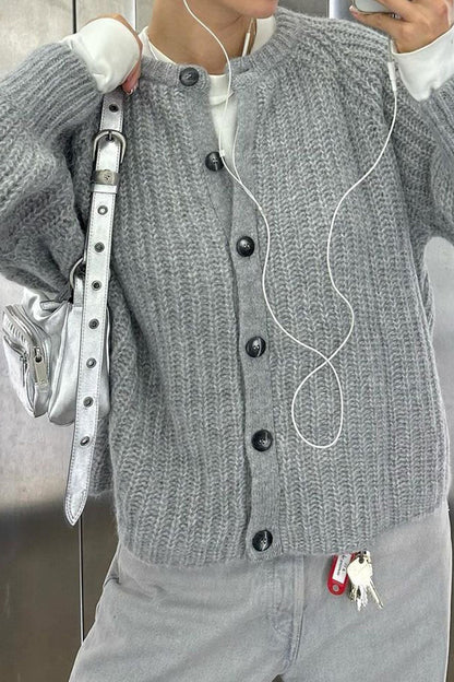 Image of Dames Gebreid Vest met Knopen