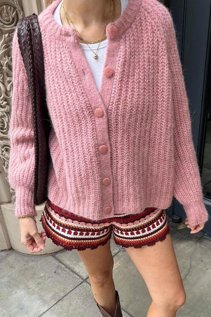 Image of Dames Gebreid Vest met Knopen