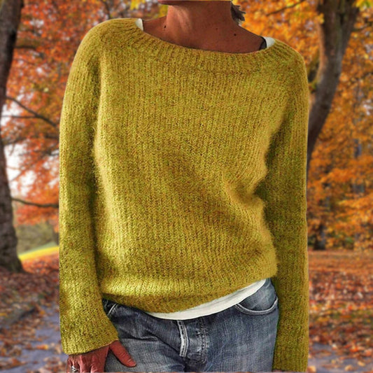 Image of Dames Gebreide Trui met Lange Mouwen