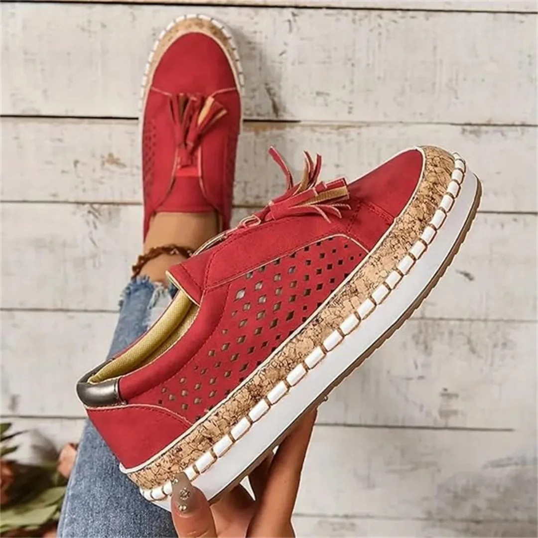 Image of Dames Geperforeerde Instapschoenen