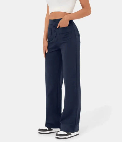 Image of Dames High-Waisted Wide Leg Broek