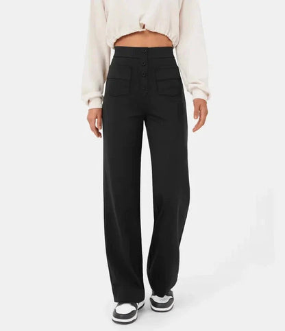 Image of Dames High-Waisted Wide Leg Broek