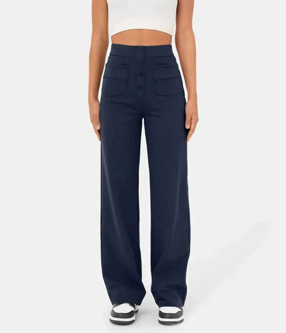 Image of Dames High-Waisted Wide Leg Broek