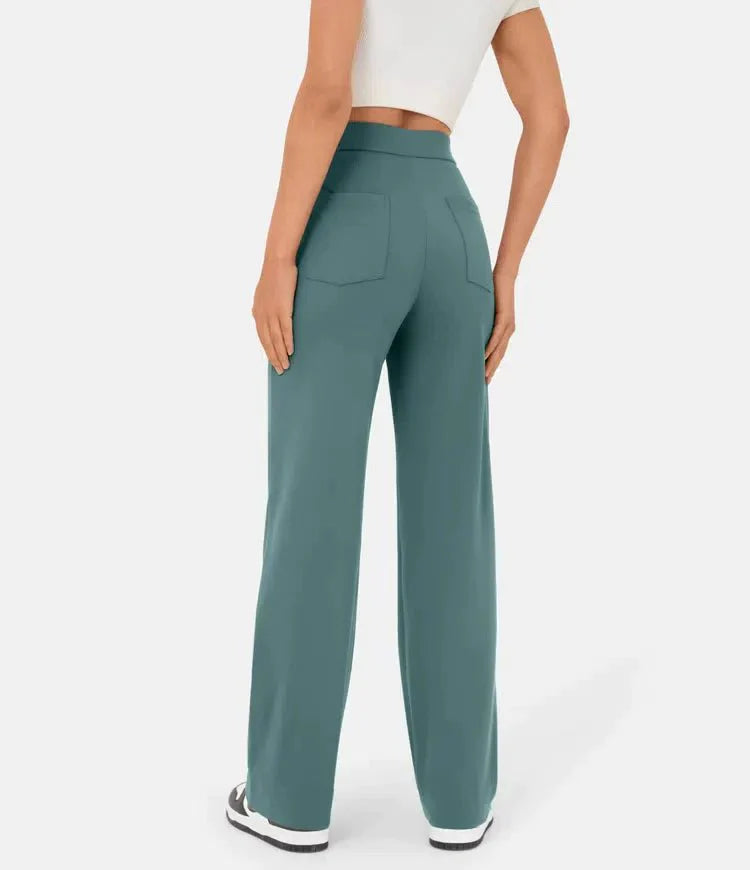 Image of Dames High-Waisted Wide Leg Broek