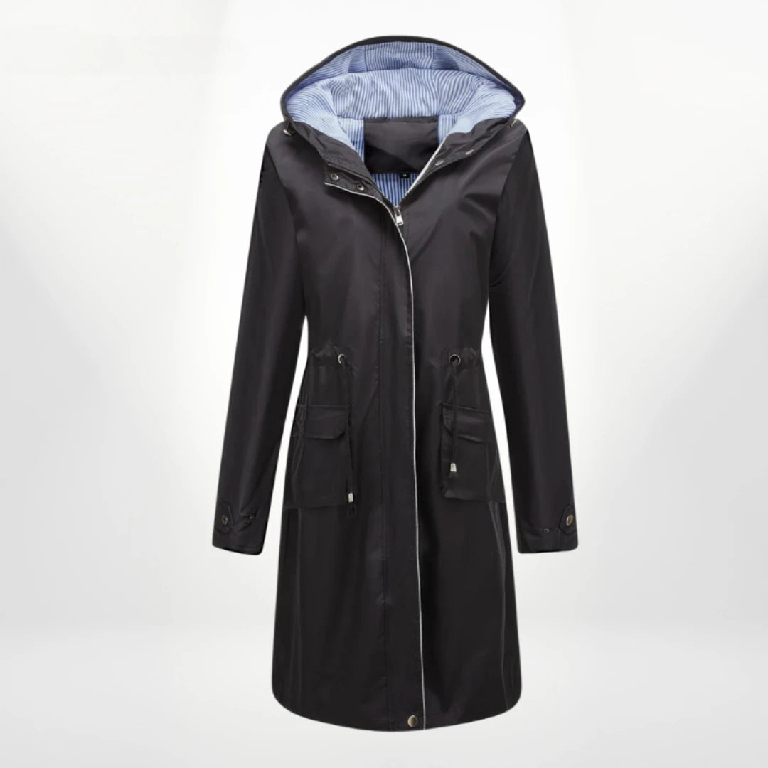 Image of Dames Hooded Lange Anorak Jas