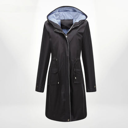 Image of Dames Hooded Lange Anorak Jas