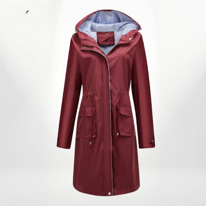 Image of Dames Hooded Lange Anorak Jas