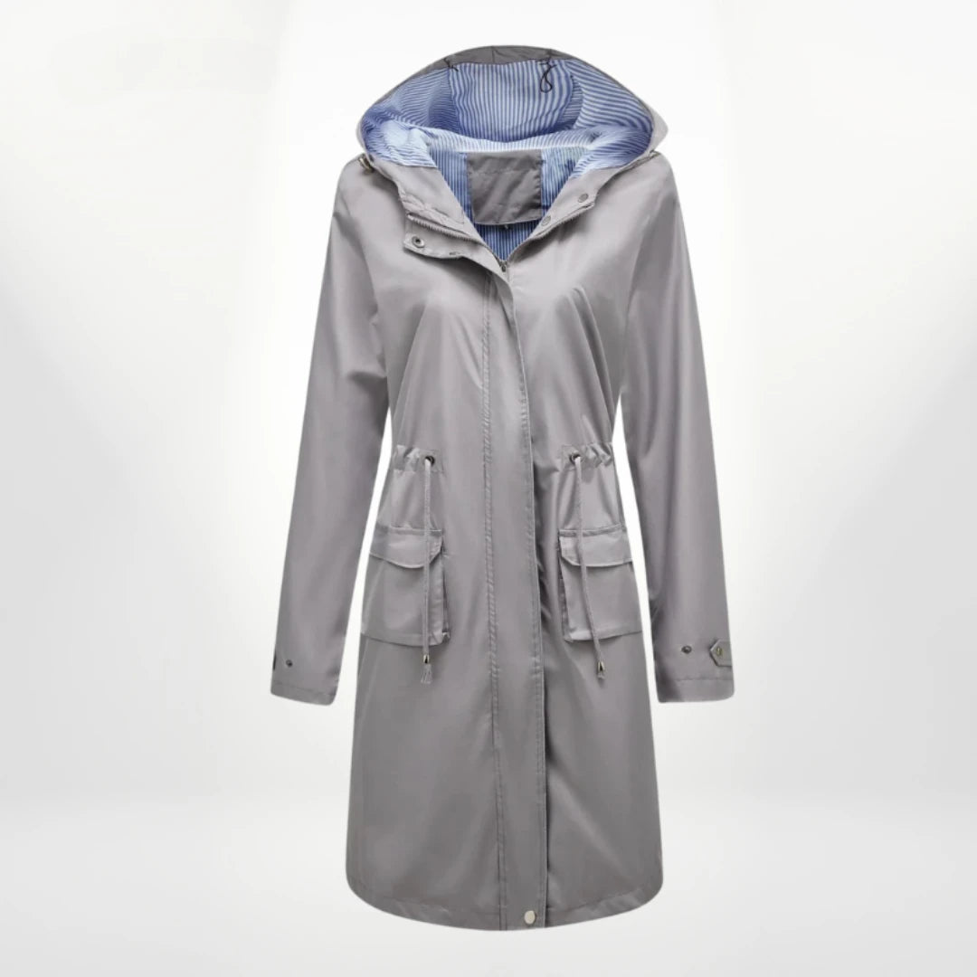 Image of Dames Hooded Lange Anorak Jas