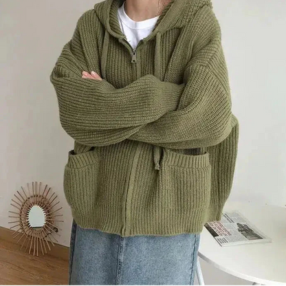 Image of Dames Hooded Zip-Up Vest