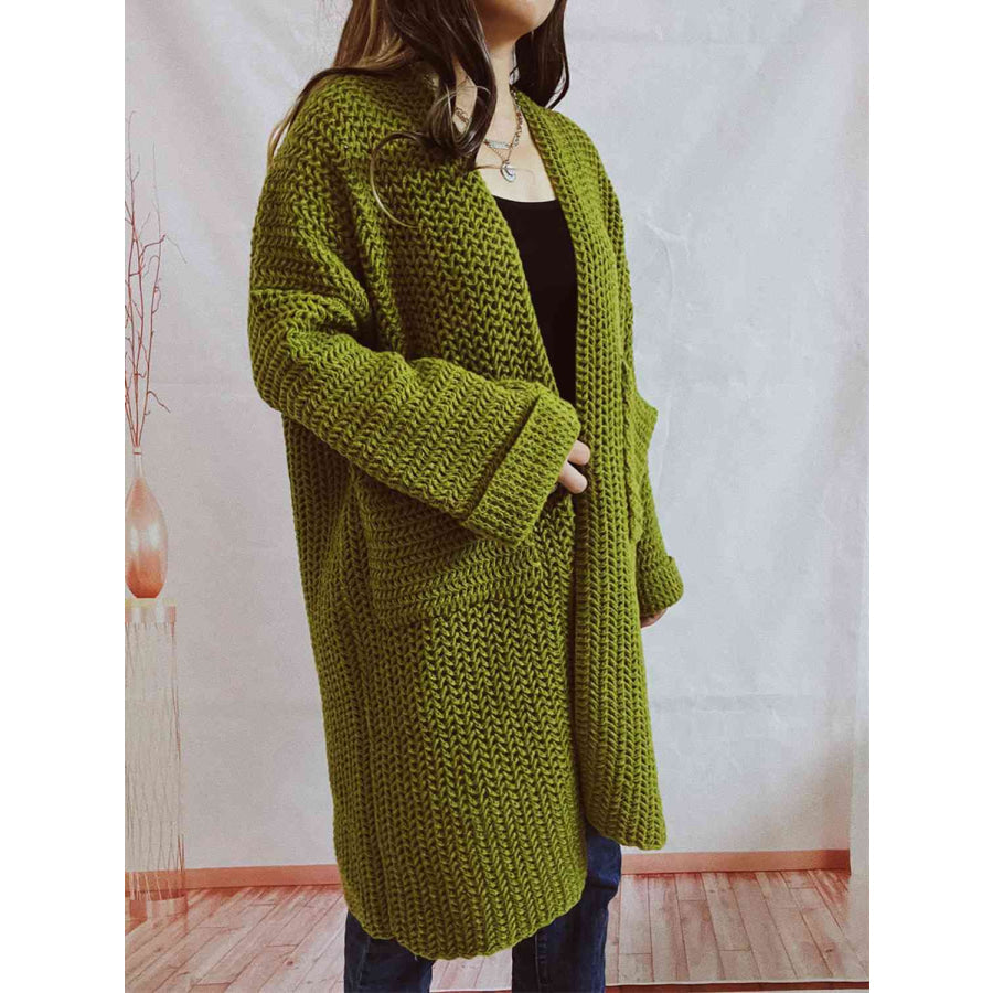 Image of Dames Lange Open Cardigan