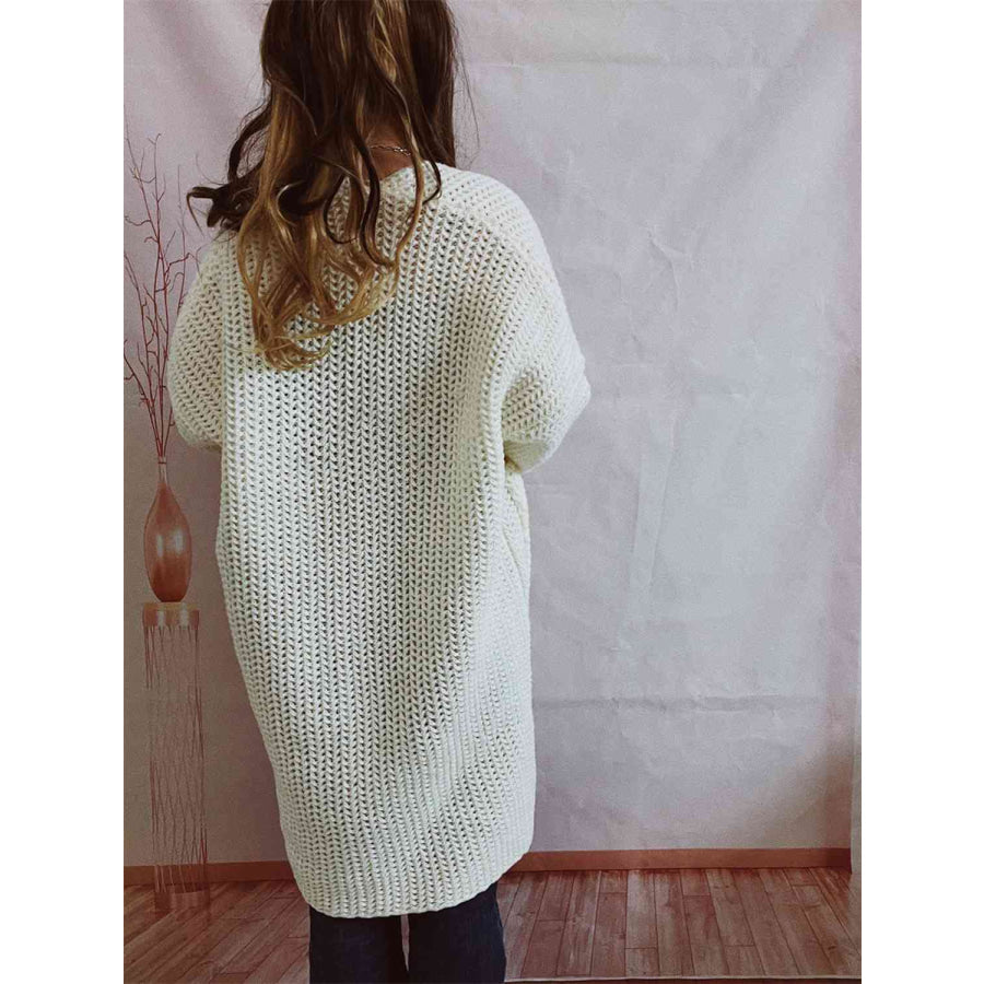 Image of Dames Lange Open Cardigan