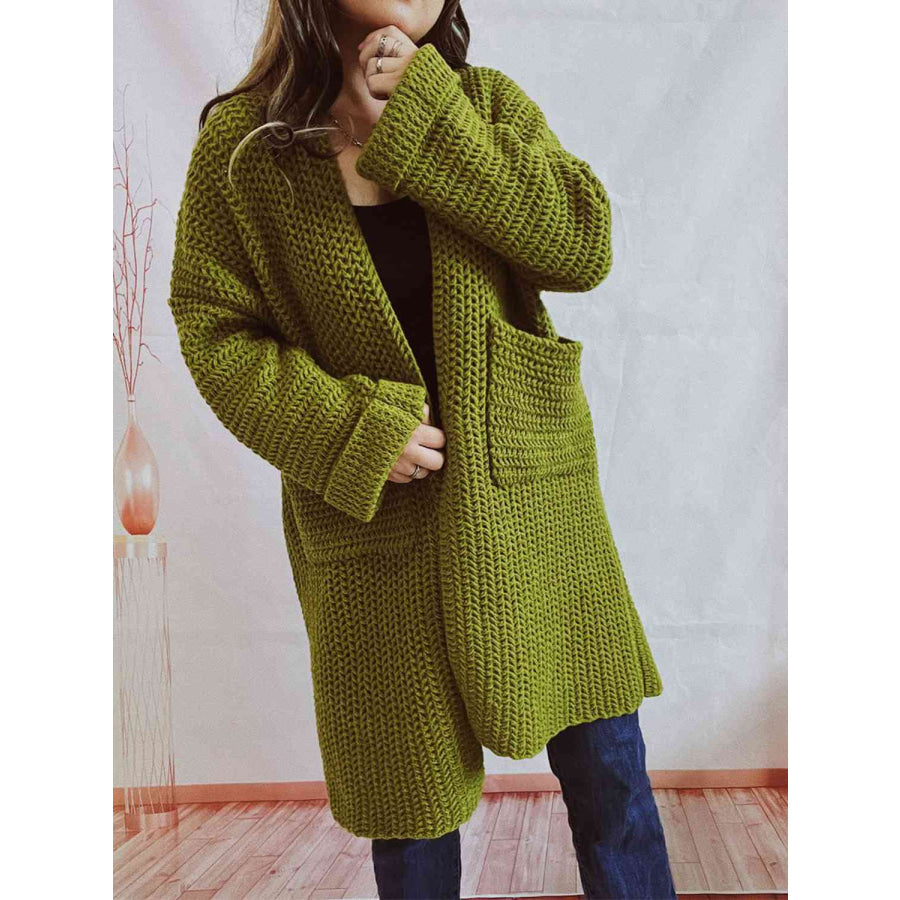 Image of Dames Lange Open Cardigan