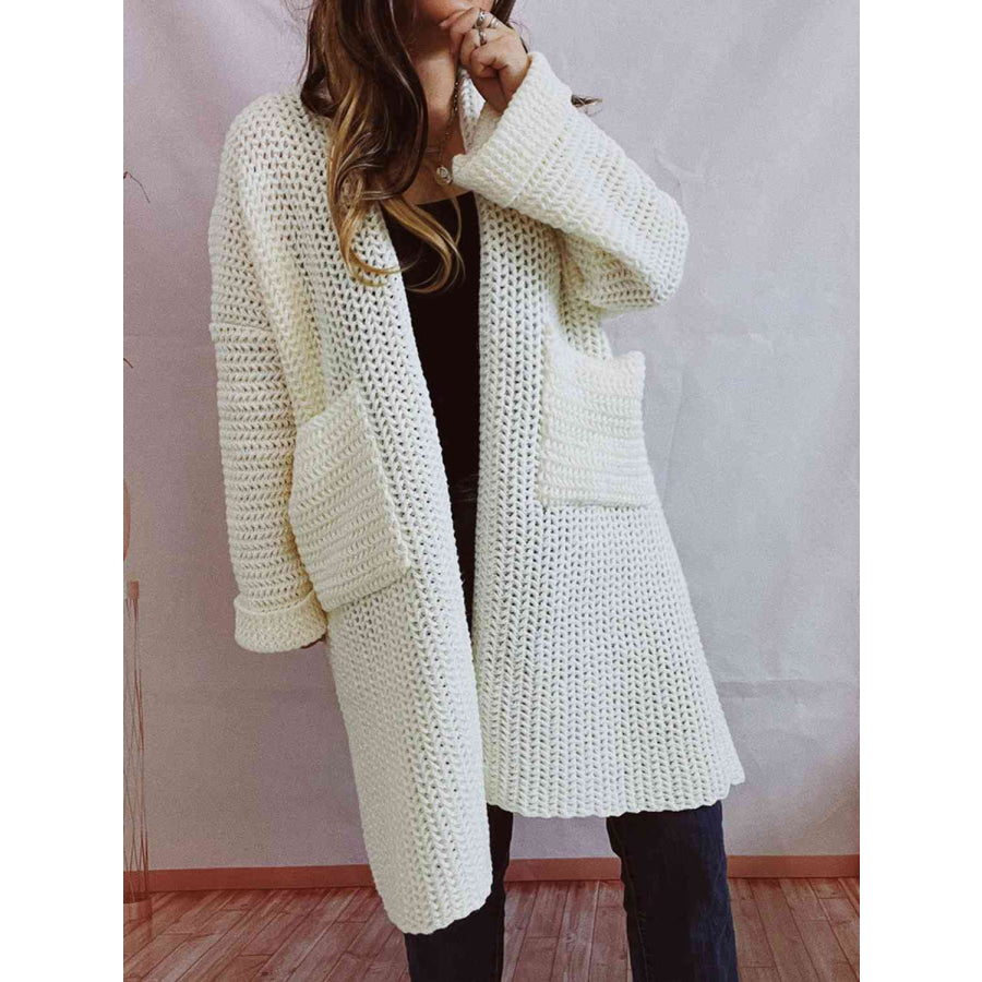 Image of Dames Lange Open Cardigan