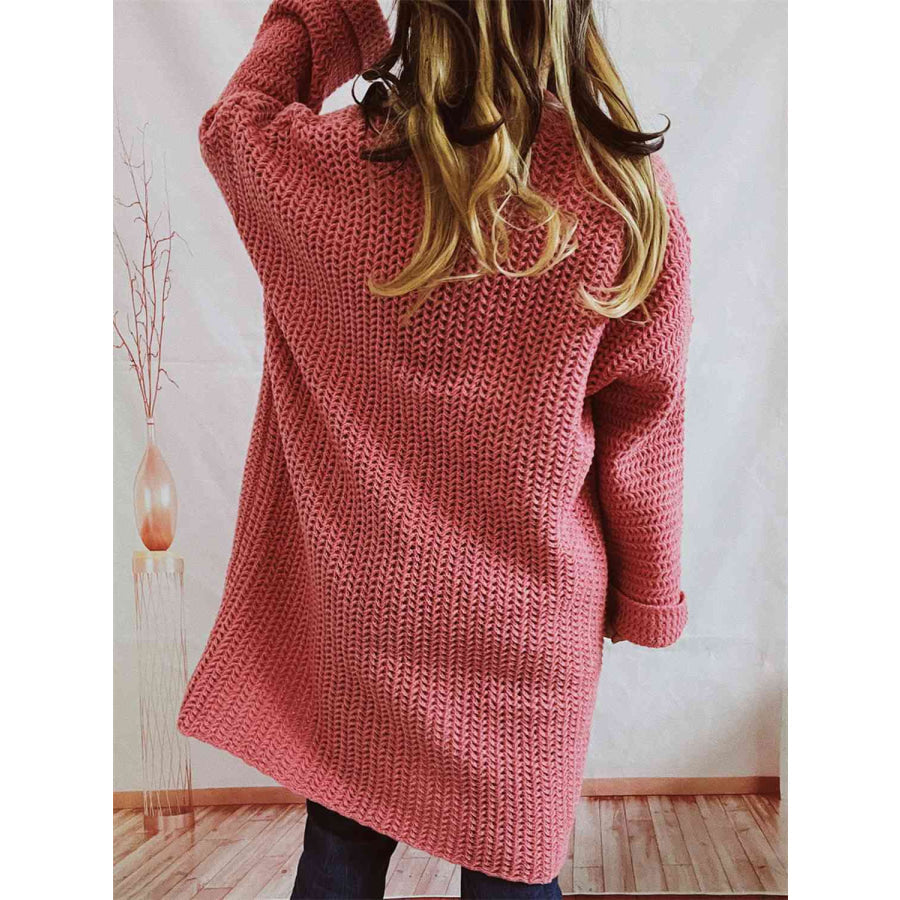 Image of Dames Lange Open Cardigan