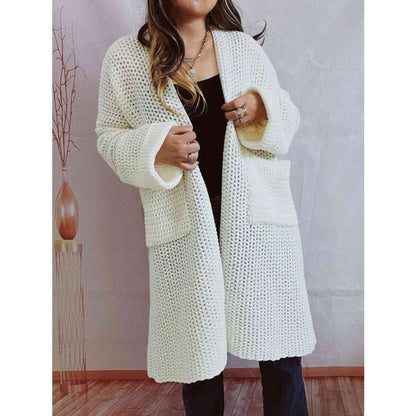 Image of Dames Lange Open Cardigan