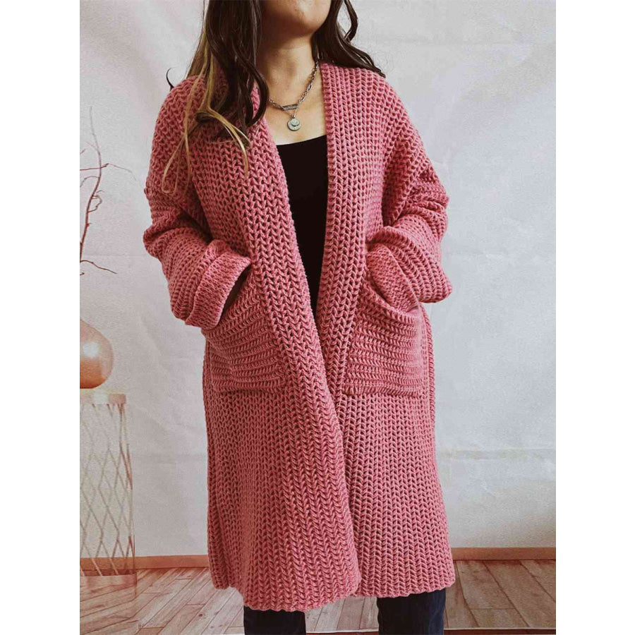 Image of Dames Lange Open Cardigan