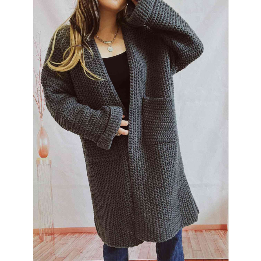 Image of Dames Lange Open Cardigan
