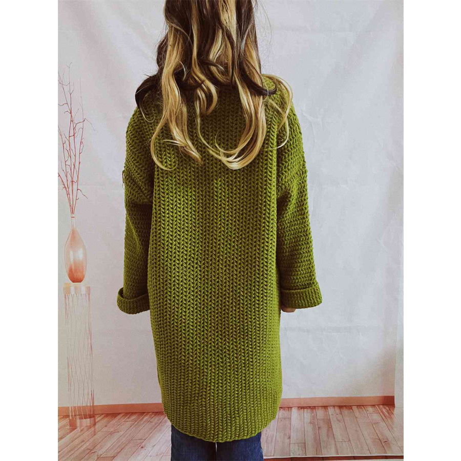 Image of Dames Lange Open Cardigan