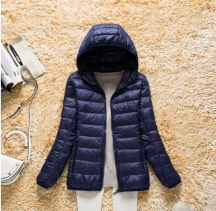 Image of Dames Lichtgewicht Gewatteerde Jas met Capuchon