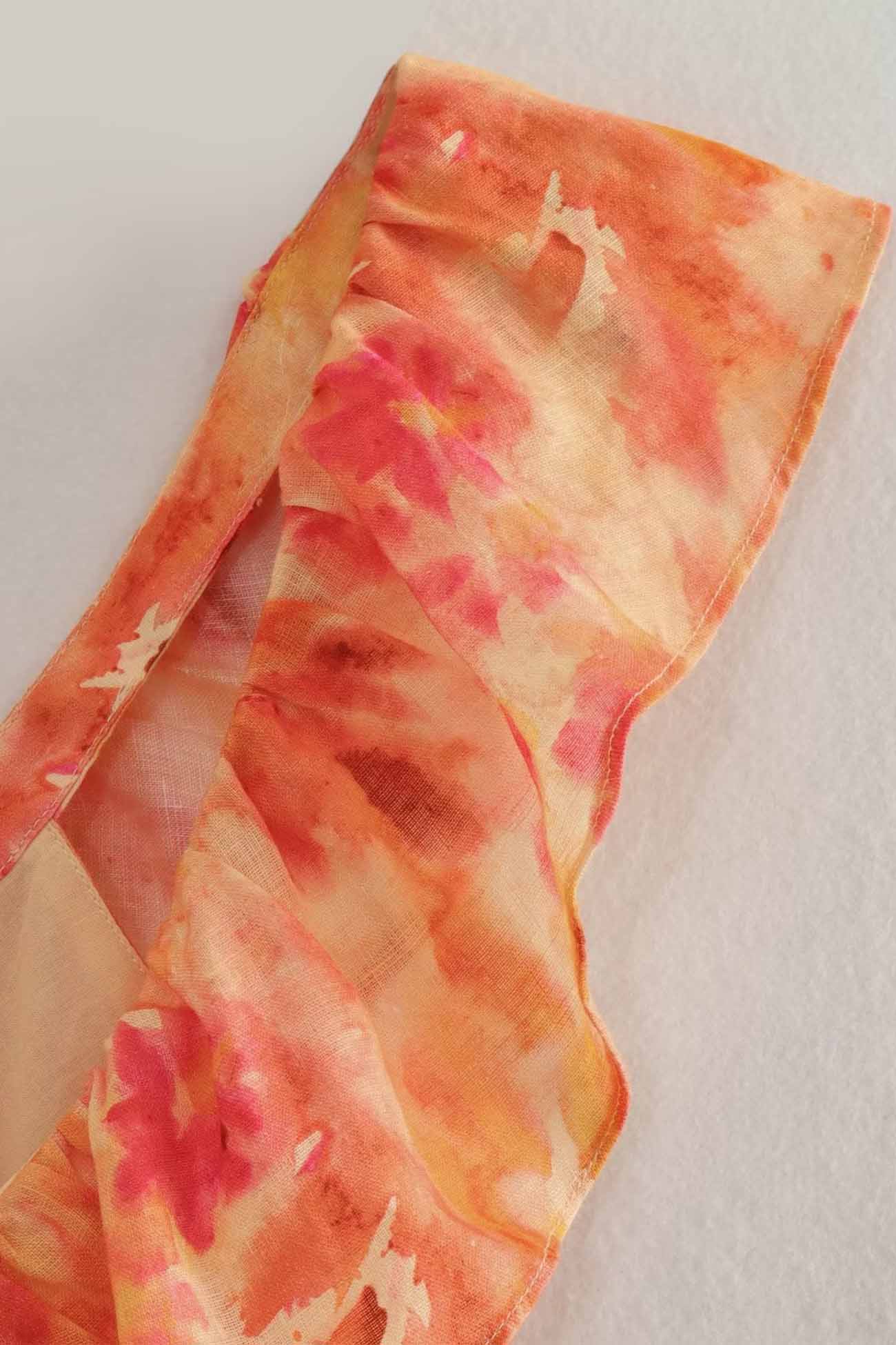 Image of Dames Maxi-jurk met Ruches en Bloemenprint