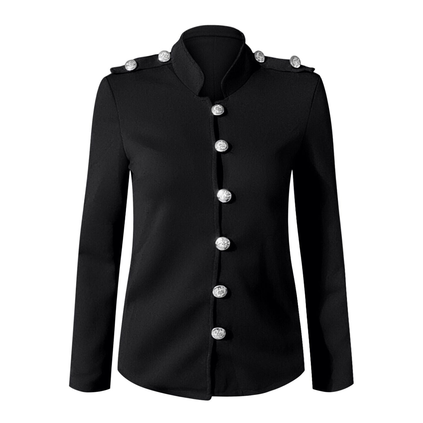 Image of Dames Military Jacket met Knoopsluiting