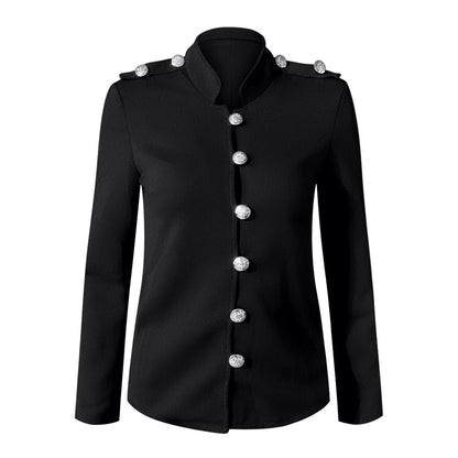 Image of Dames Military Jacket met Knoopsluiting