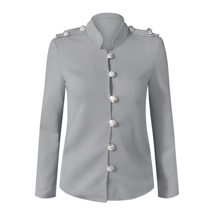 Image of Dames Military Jacket met Knoopsluiting