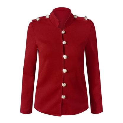 Image of Dames Military Jacket met Knoopsluiting
