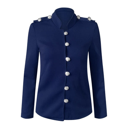 Image of Dames Military Jacket met Knoopsluiting