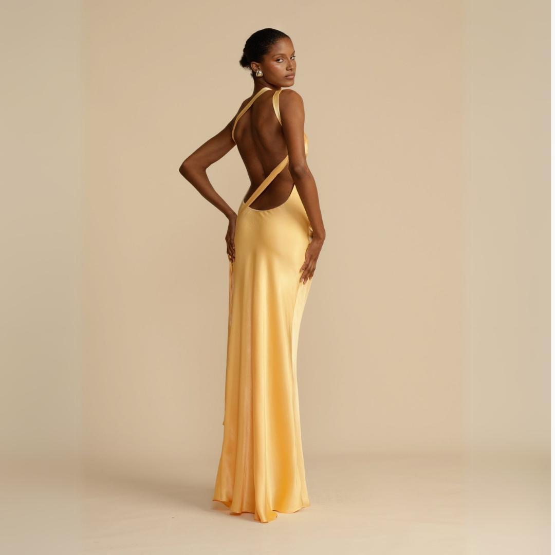 Image of Dames One Shoulder Slip Maxi Jurk