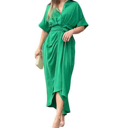 Image of Dames Overhemdjurk Midi Jurk