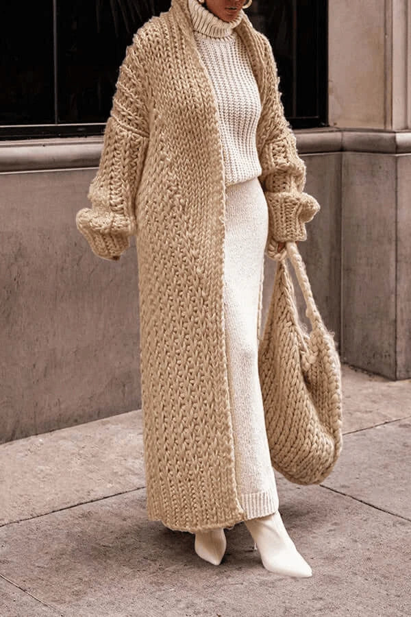 Image of Dames Oversized Grof Gebreid Vest