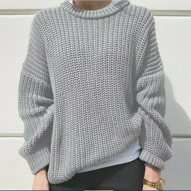 Image of Dames Oversized Sweater met Ronde Hals