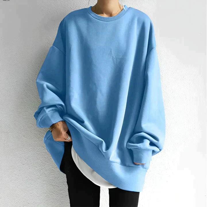 Image of Dames Oversized Sweater met Ronde Hals
