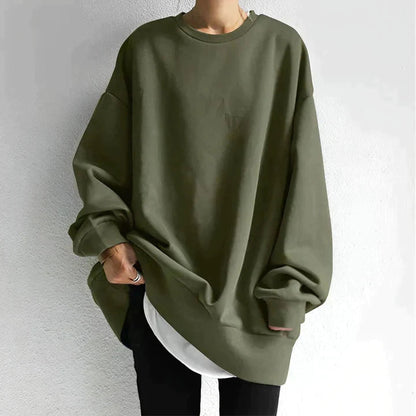 Image of Dames Oversized Sweater met Ronde Hals