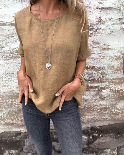 Image of Dames Oversized T-shirt met Ronde Hals