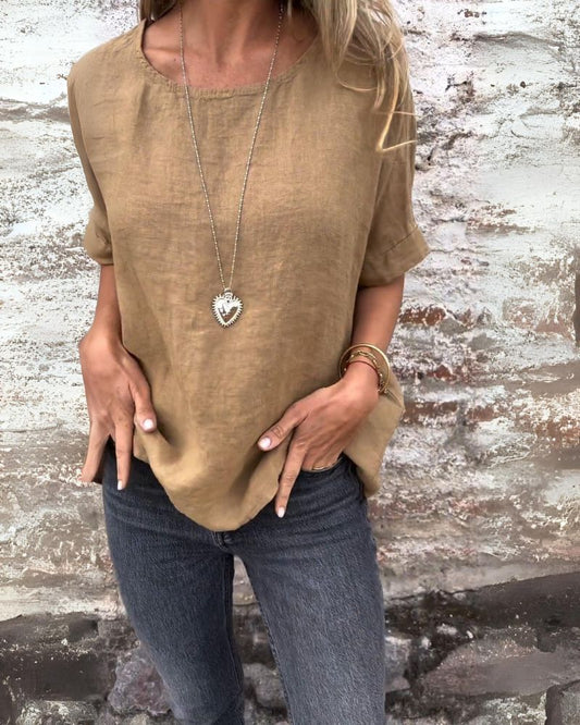 Image of Dames Oversized T-shirt met Ronde Hals