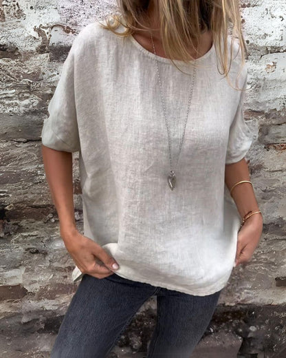 Image of Dames Oversized T-shirt met Ronde Hals