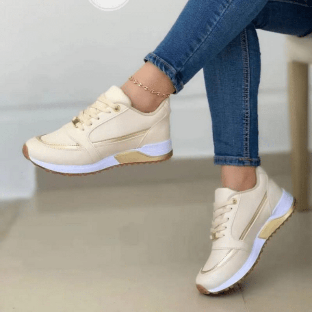Image of Dames Platform Sneakers met Veters