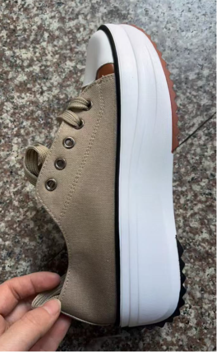 Image of Dames Platform Sneakers met Veters