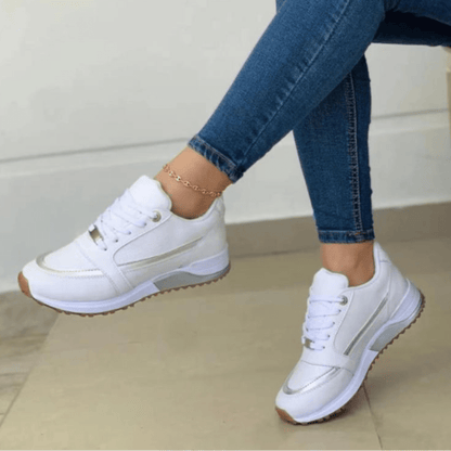 Image of Dames Platform Sneakers met Veters