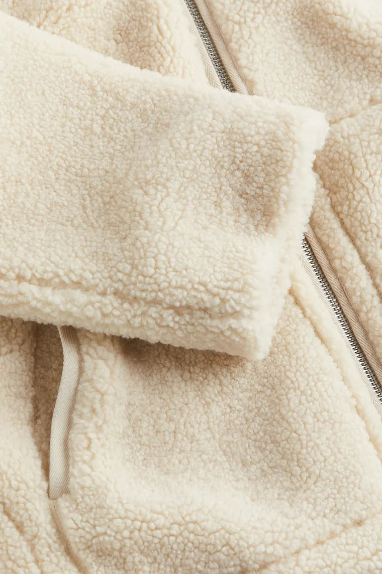 Image of Dames Sherpa Jas met Rits